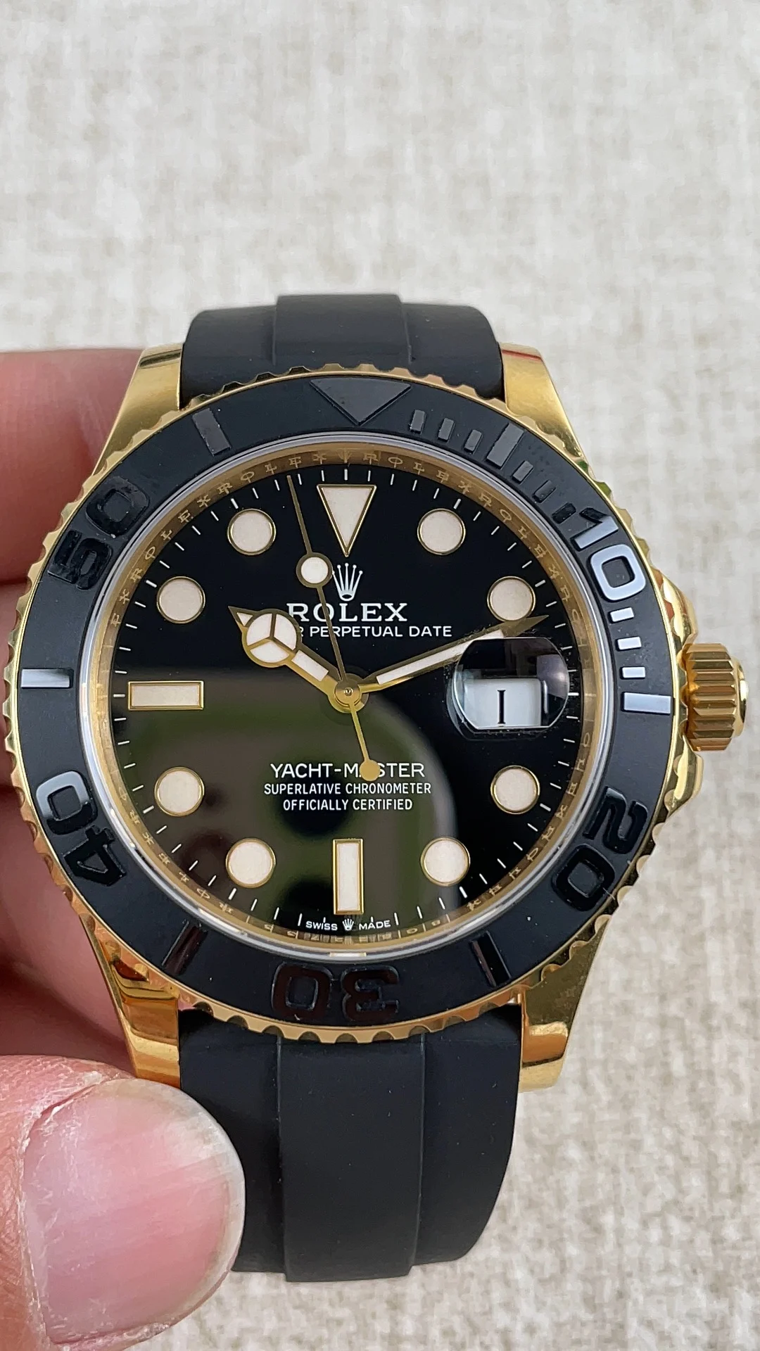 Rolex 42mm — photographed off the sweep
