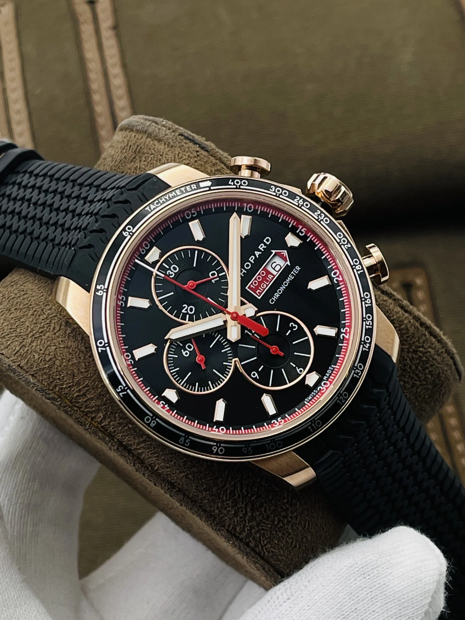 Rolex 44mm — photographed off the sweep