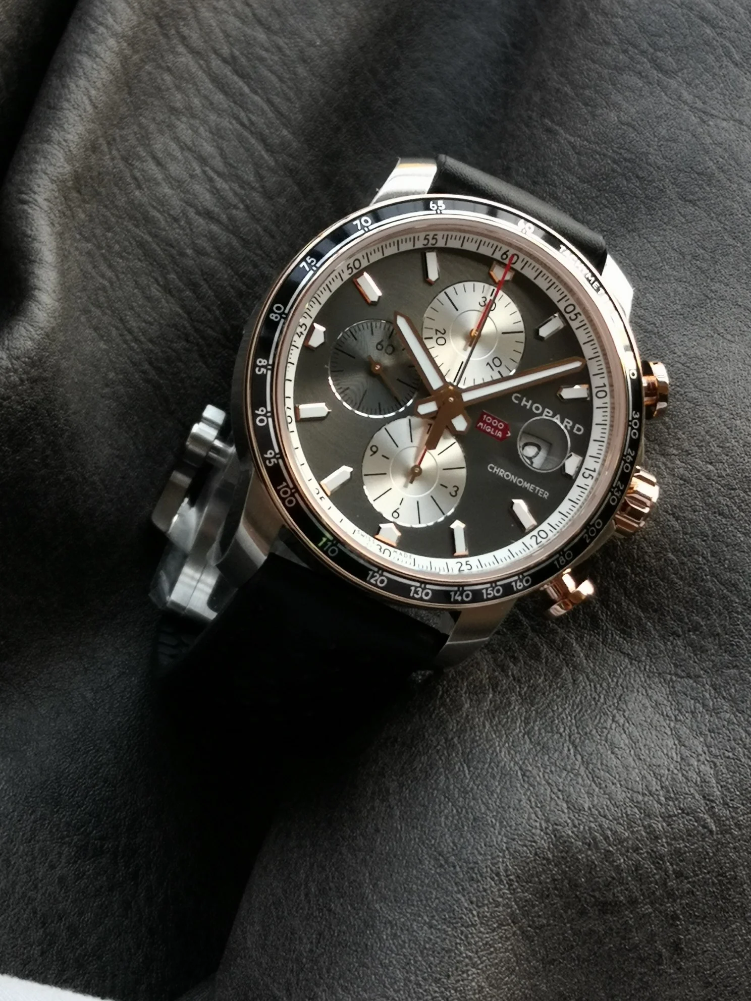 Rolex 44mm — photographed off the sweep