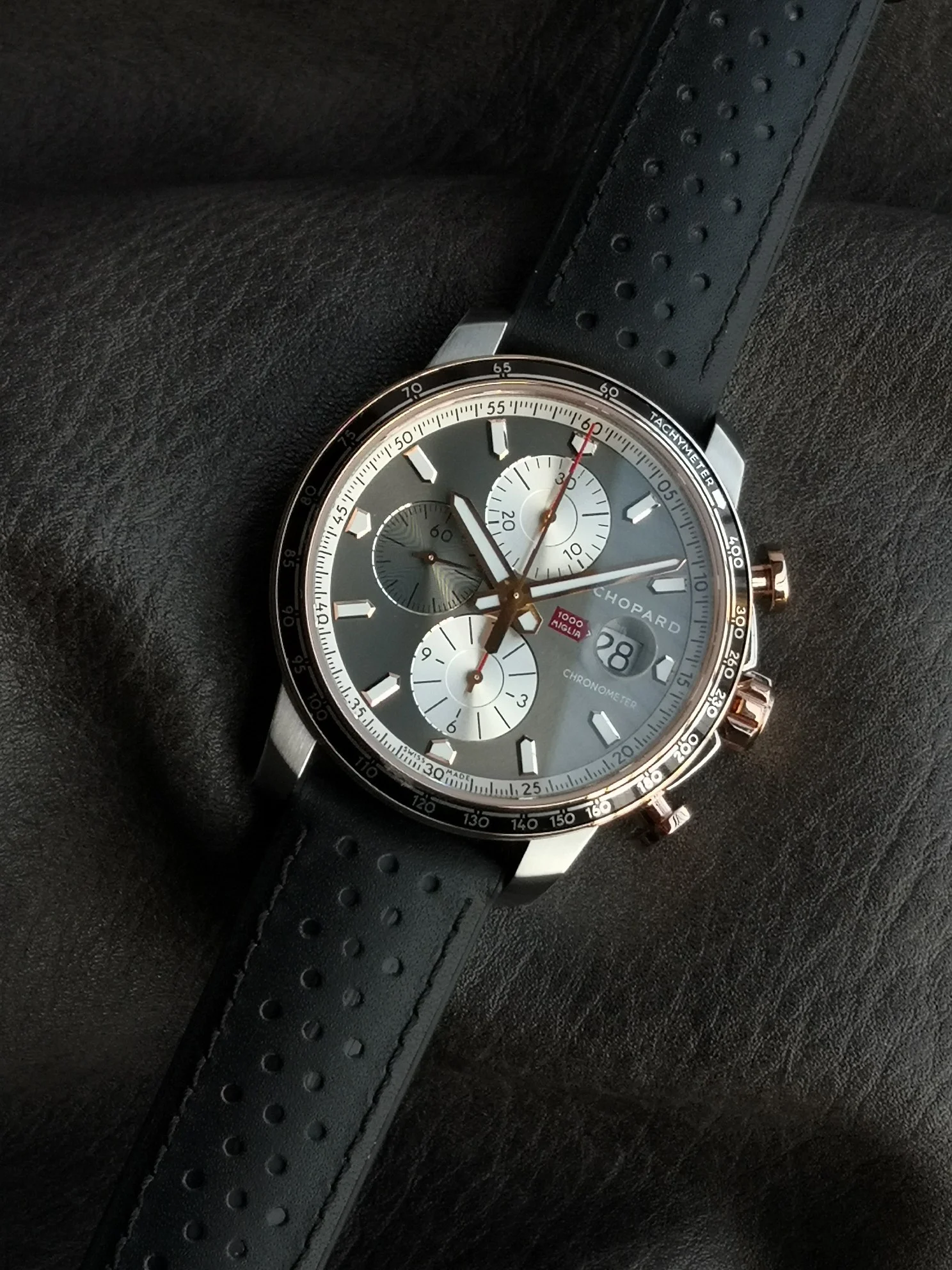 Rolex 44mm — photographed off the sweep