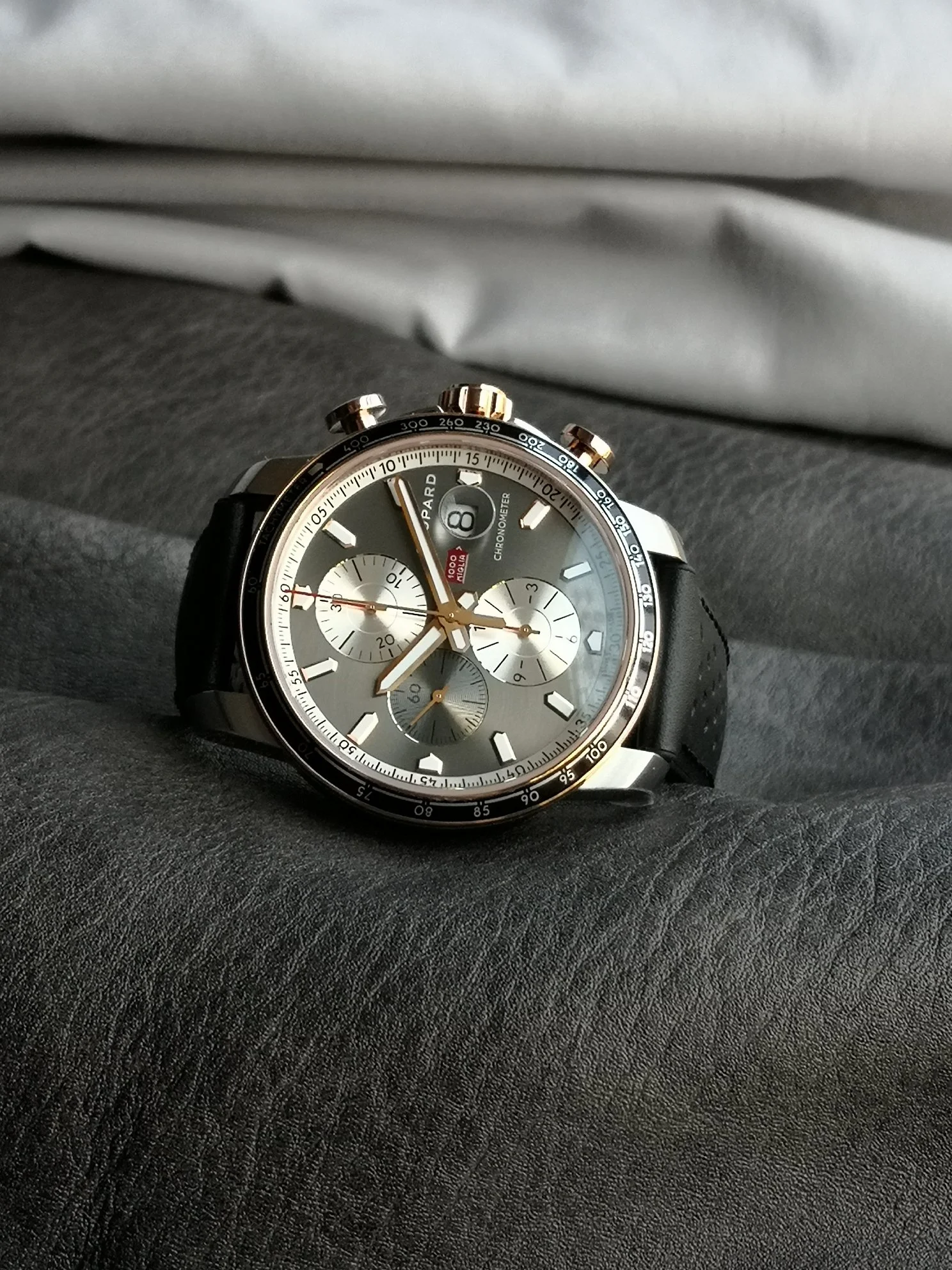 Rolex 44mm — photographed off the sweep