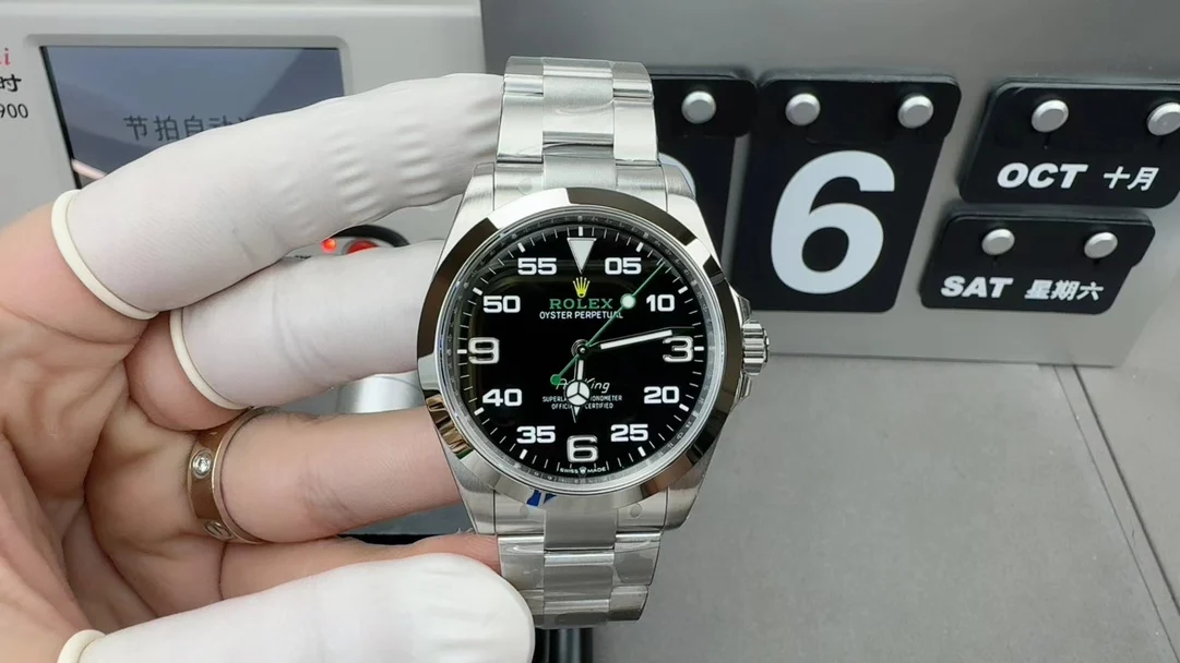 Rolex Air-King 40mm — photographed off the sweep