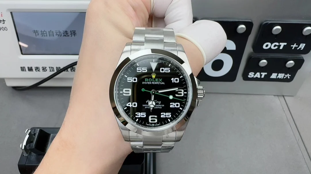 Rolex Air-King 40mm — photographed off the sweep