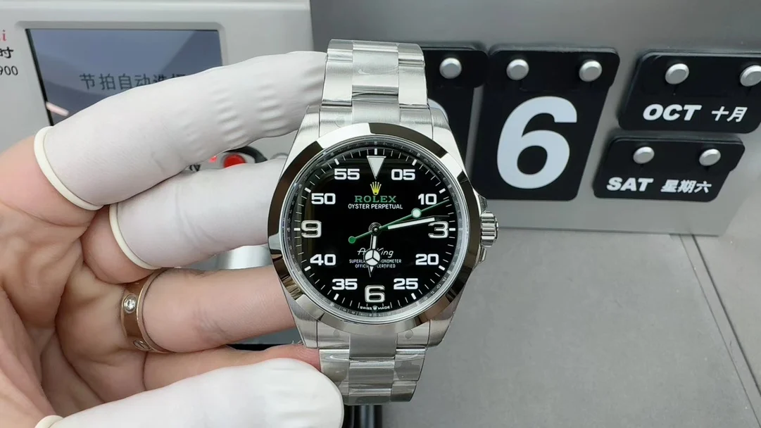 Rolex Air-King 40mm — photographed off the sweep