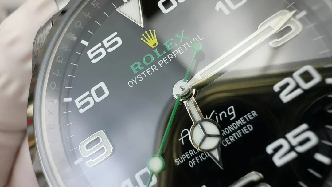 Rolex Air-King 40mm — photographed off the sweep