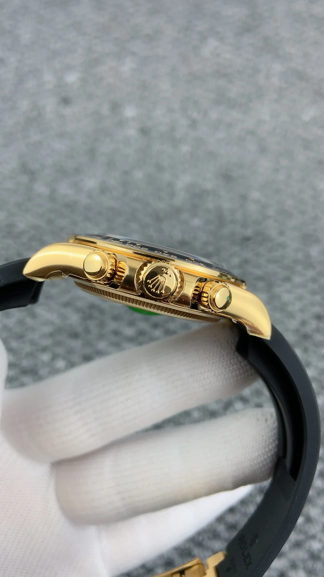 Rolex Black Dial — photographed off the sweep