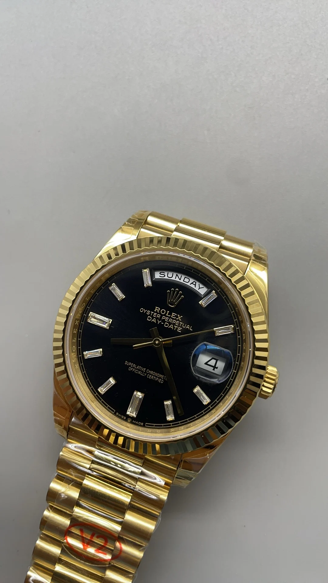 Rolex Black Dial 40mm — photographed off the sweep