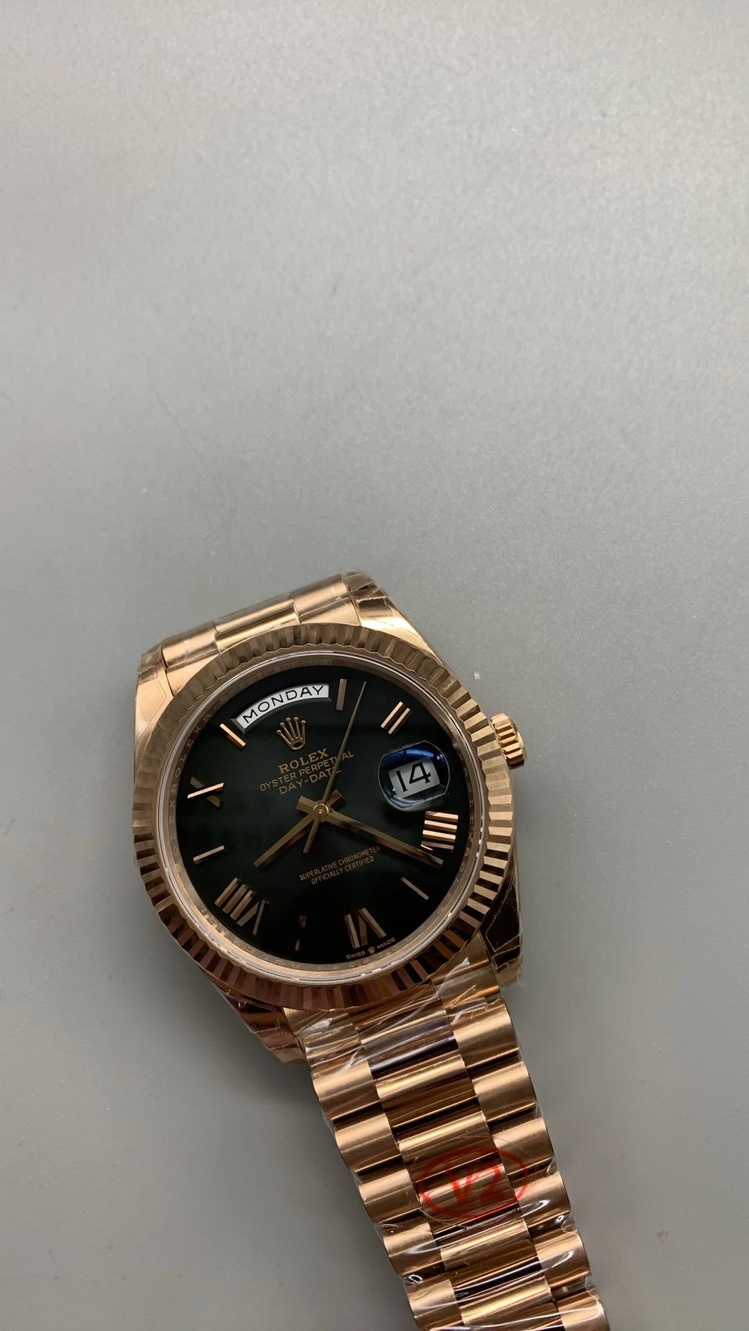 Rolex Black Dial 40mm — photographed off the sweep