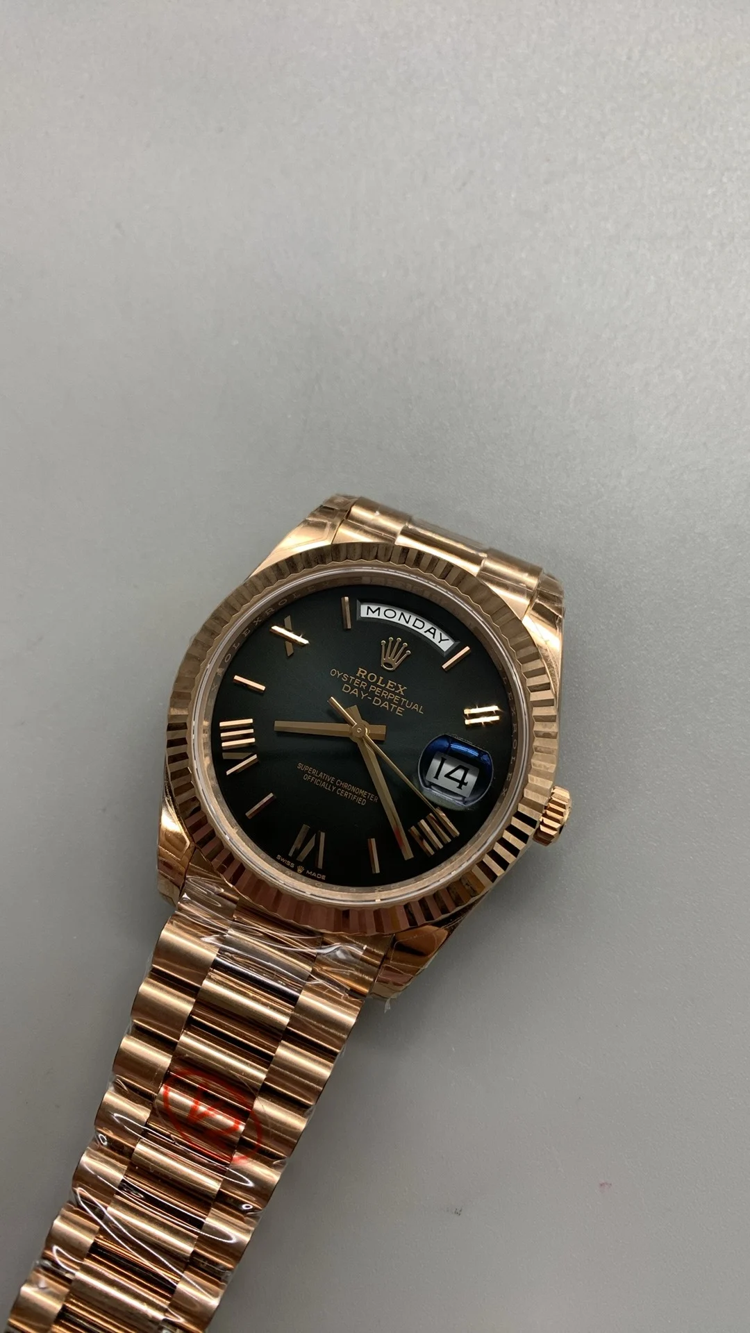 Rolex Black Dial 40mm — photographed off the sweep