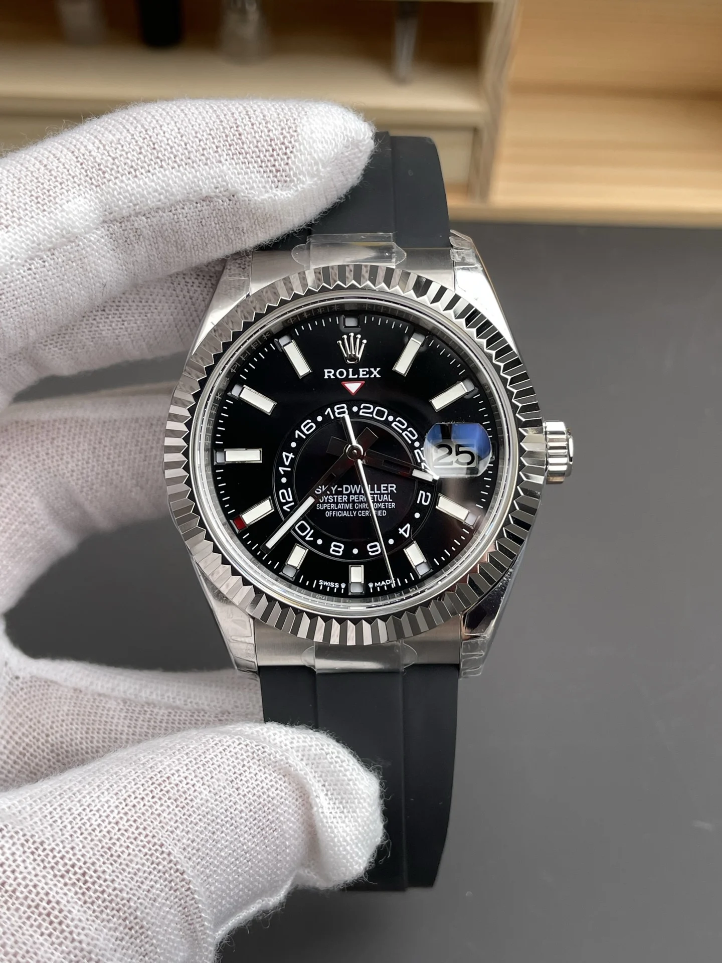 Rolex Black Dial 42mm — photographed off the sweep