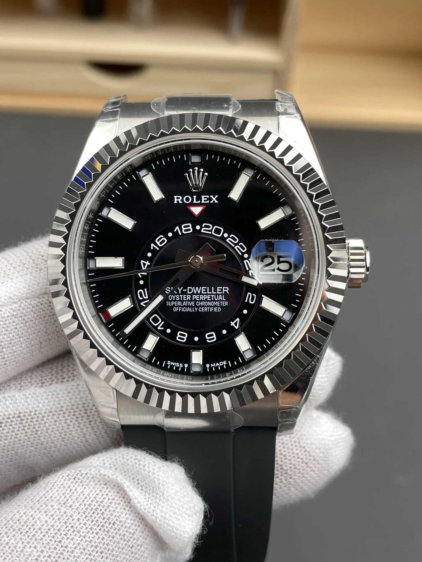 Rolex Black Dial 42mm — photographed off the sweep