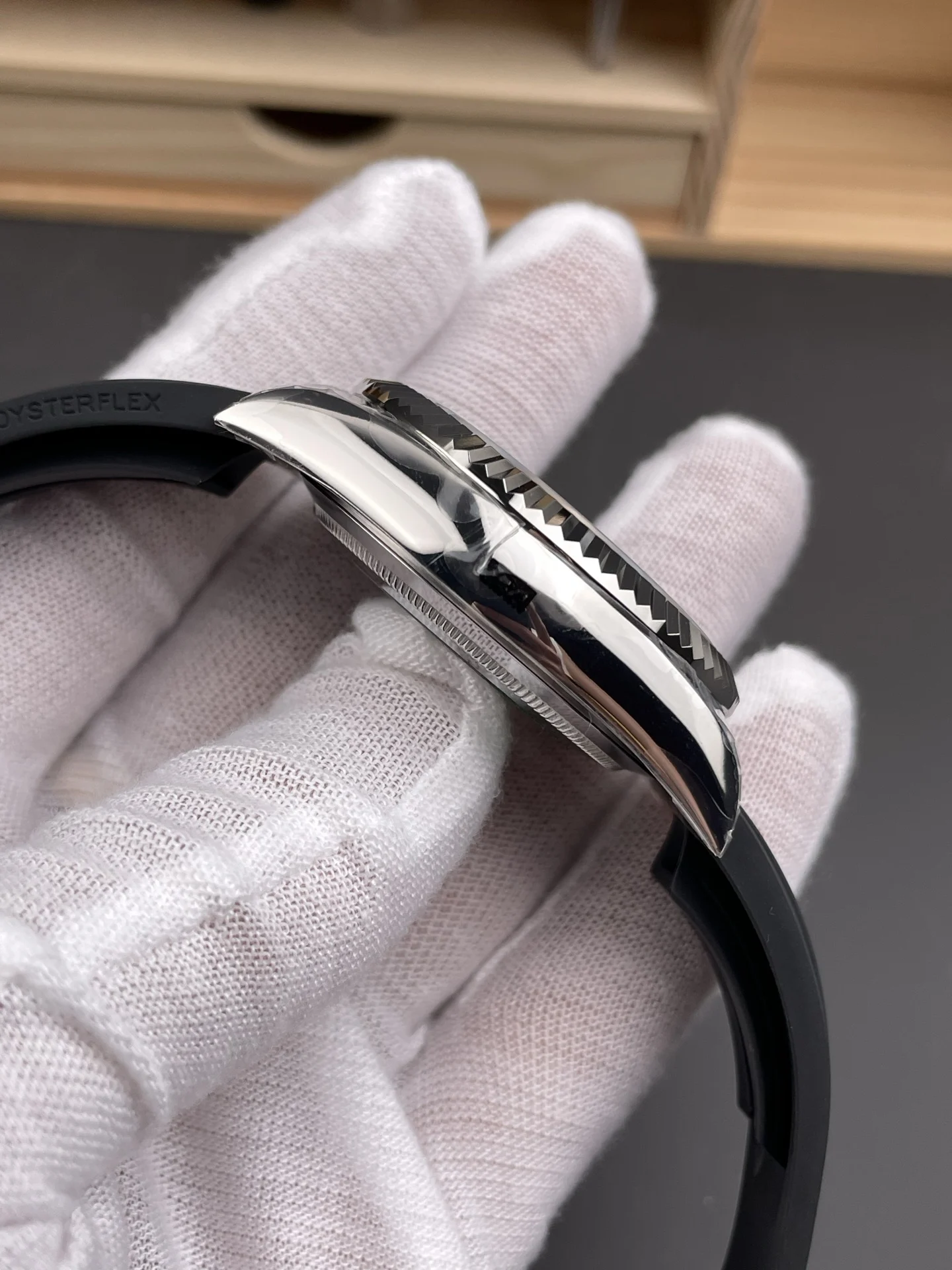Rolex Black Dial 42mm — photographed off the sweep