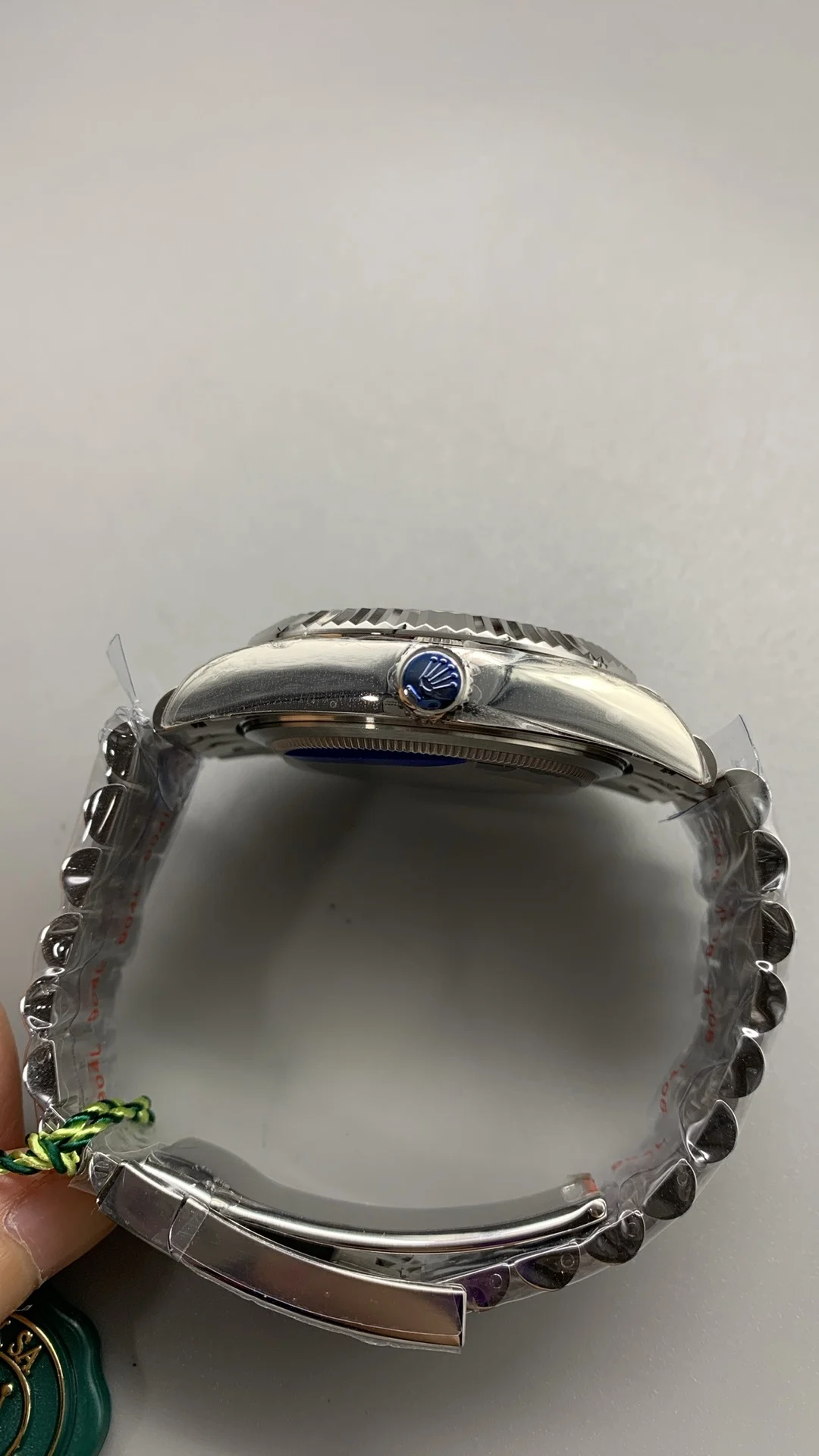 Rolex Blue Dial — photographed off the sweep