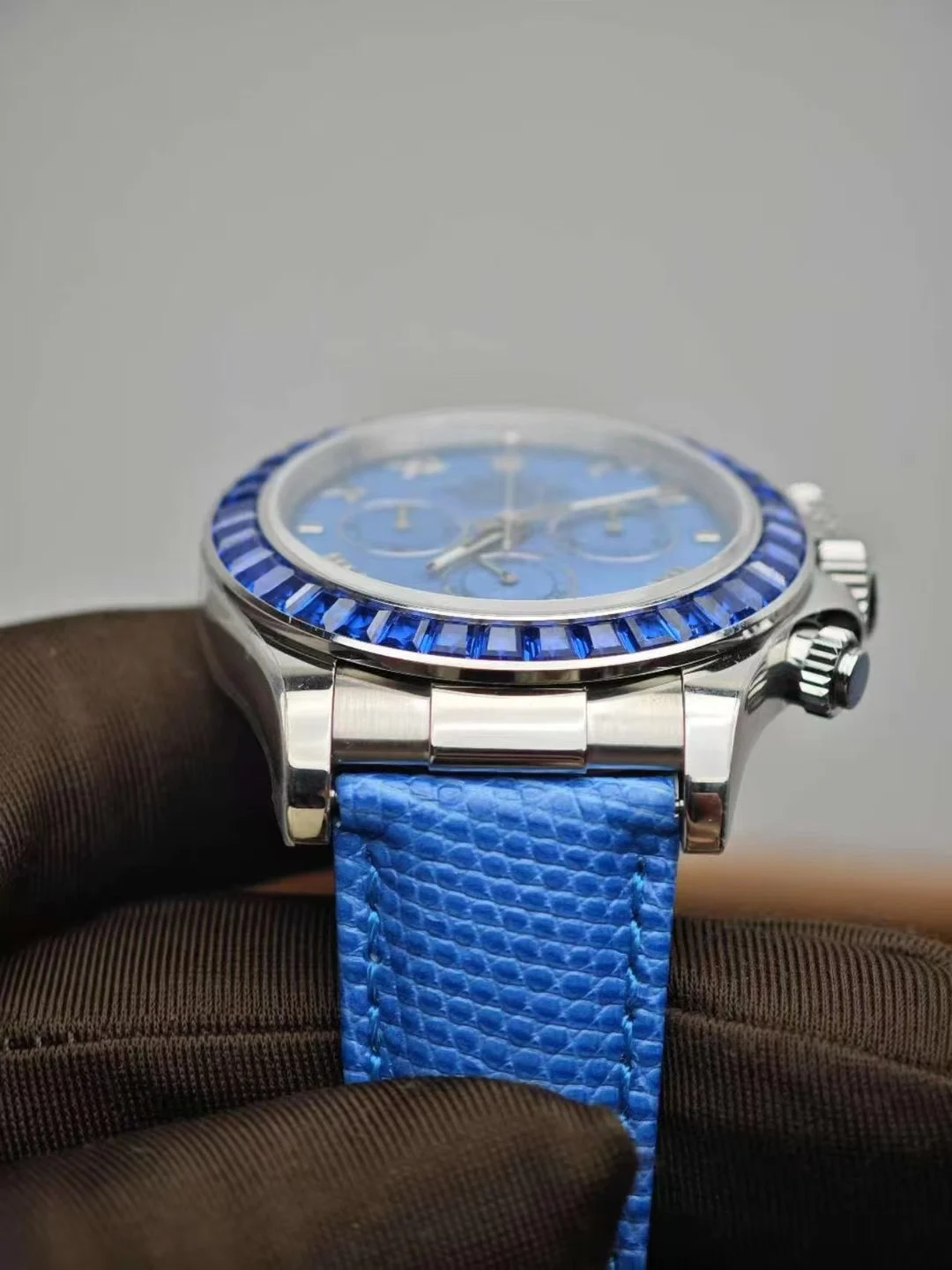 Rolex Blue Dial — photographed off the sweep