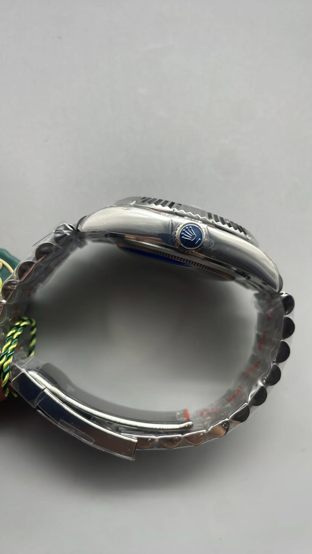 Rolex Blue Dial — photographed off the sweep