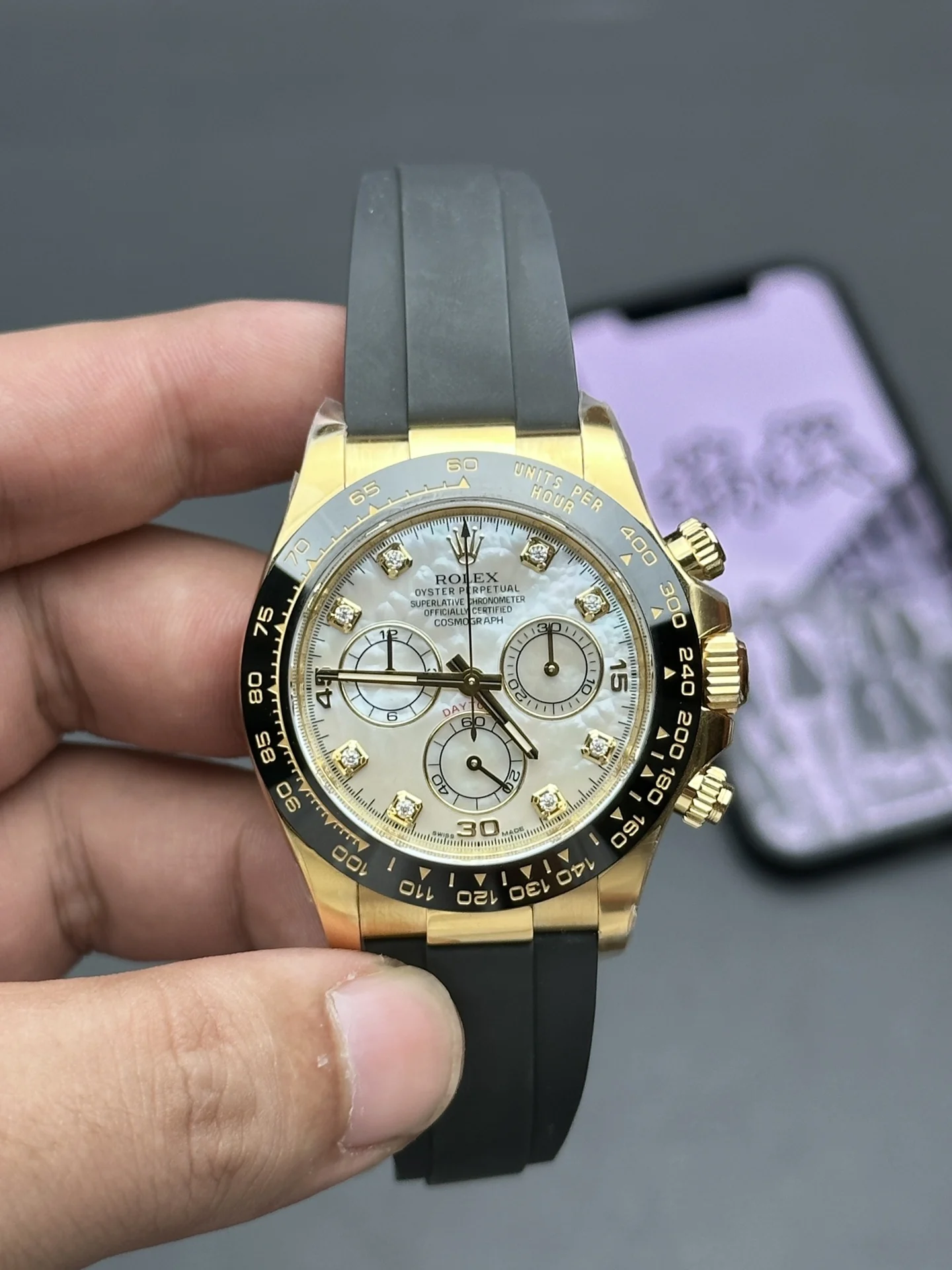 Rolex C 4130 movement (Bemdi) — photographed off the sweep