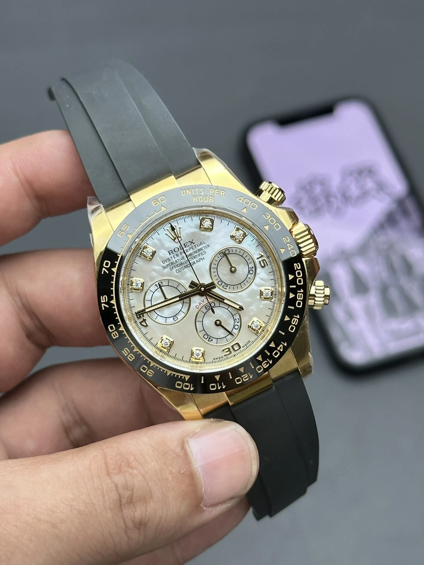 Rolex C 4130 movement (Bemdi) — photographed off the sweep