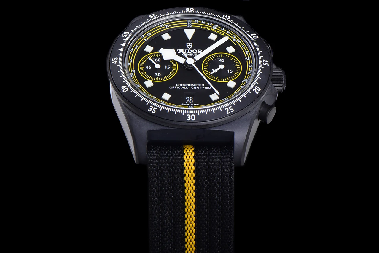 Rolex Carbon Blue Dial — photographed off the sweep