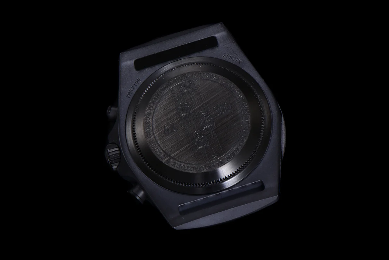 Rolex Carbon Blue Dial — photographed off the sweep