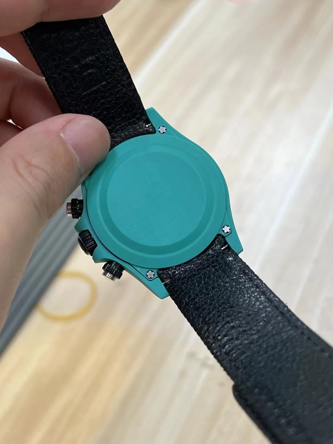 Rolex Carbon — photographed off the sweep