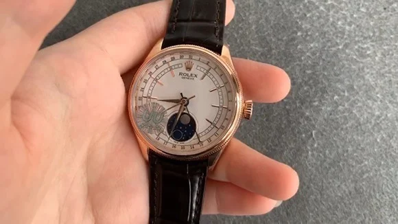 Rolex Cellini Moon Phase Meteorite Rose Gold