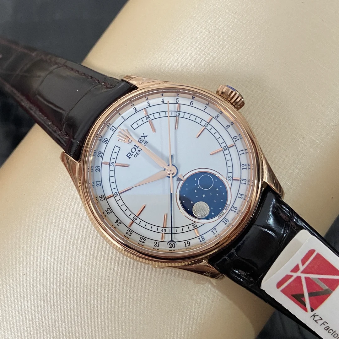 Rolex Cellini Moon Phase Meteorite — photographed off the sweep