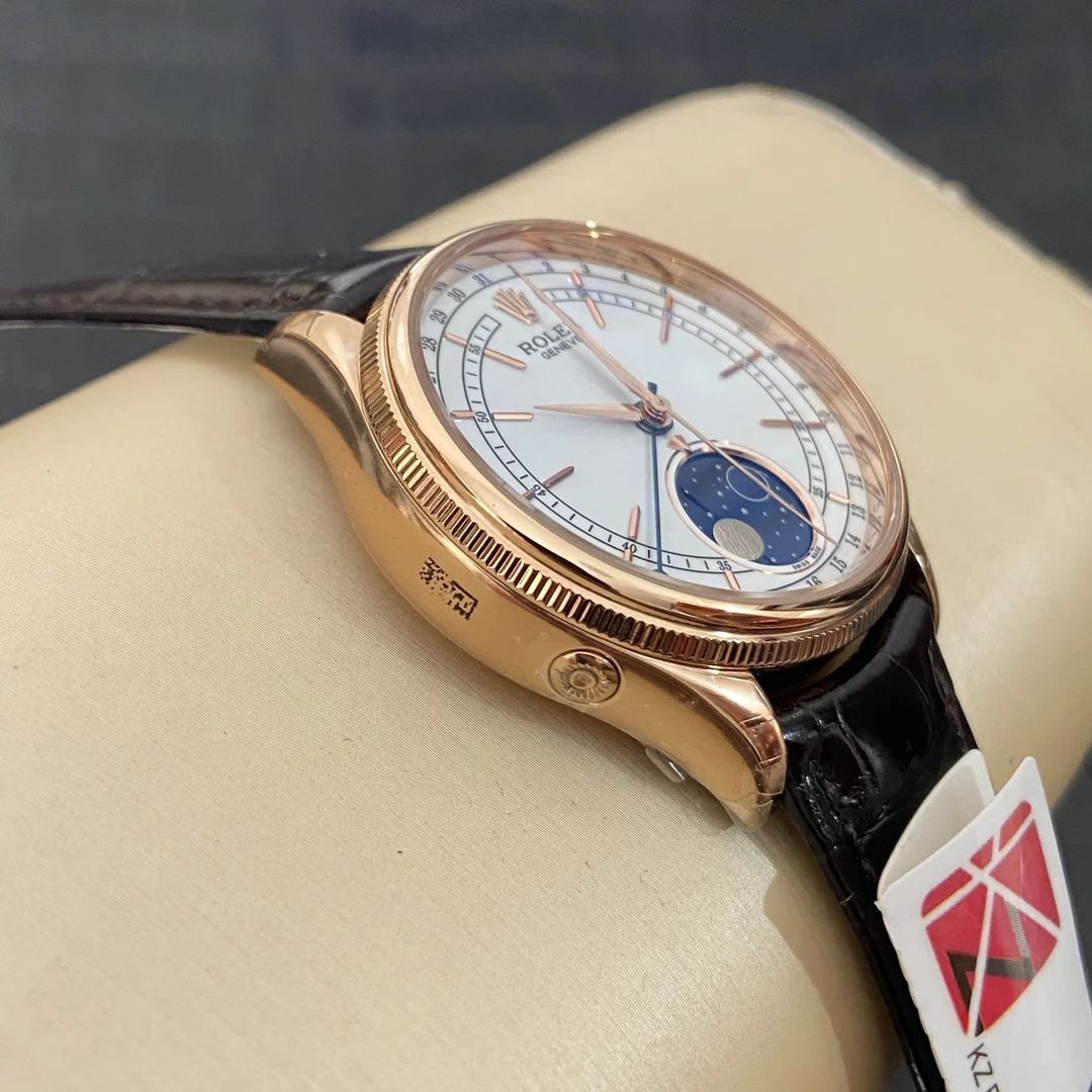 Rolex Cellini Moon Phase Meteorite — photographed off the sweep