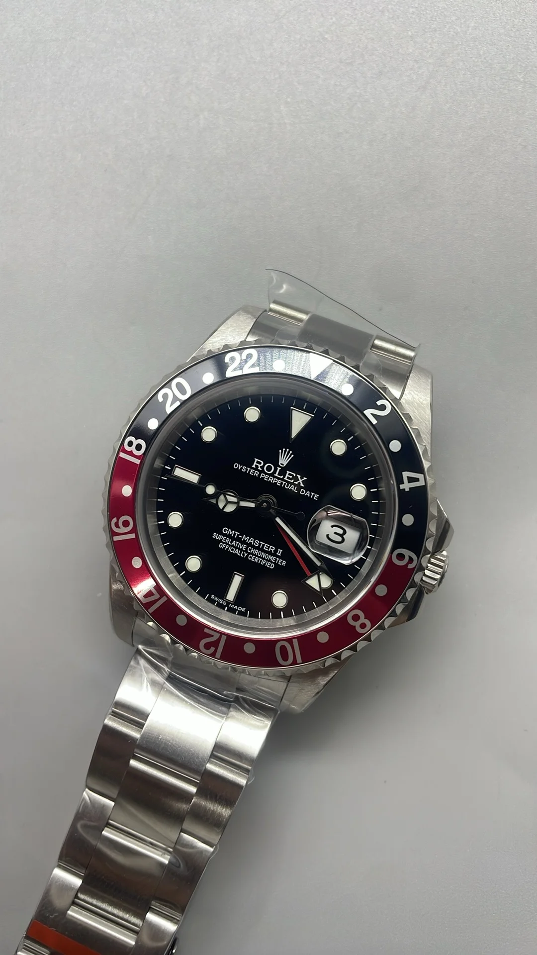 Rolex Coca-Cola — photographed off the sweep