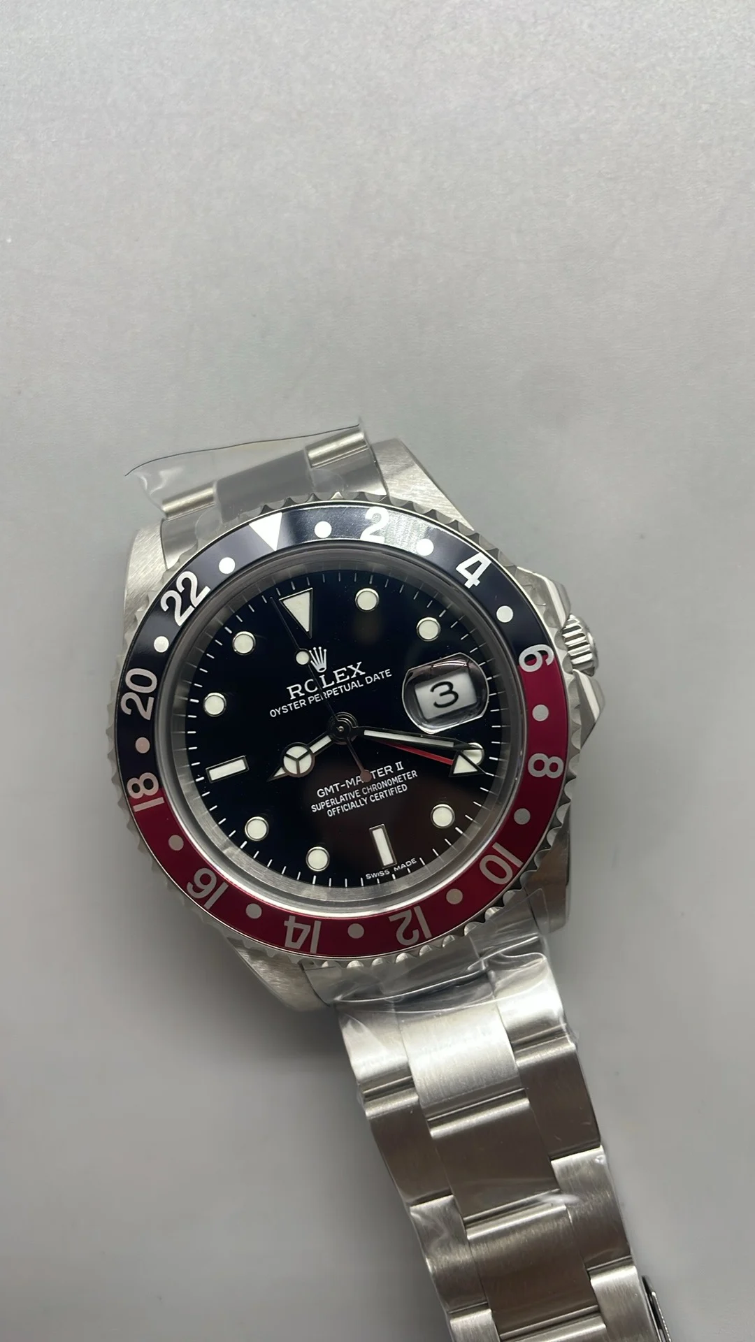 Rolex Coca-Cola — photographed off the sweep