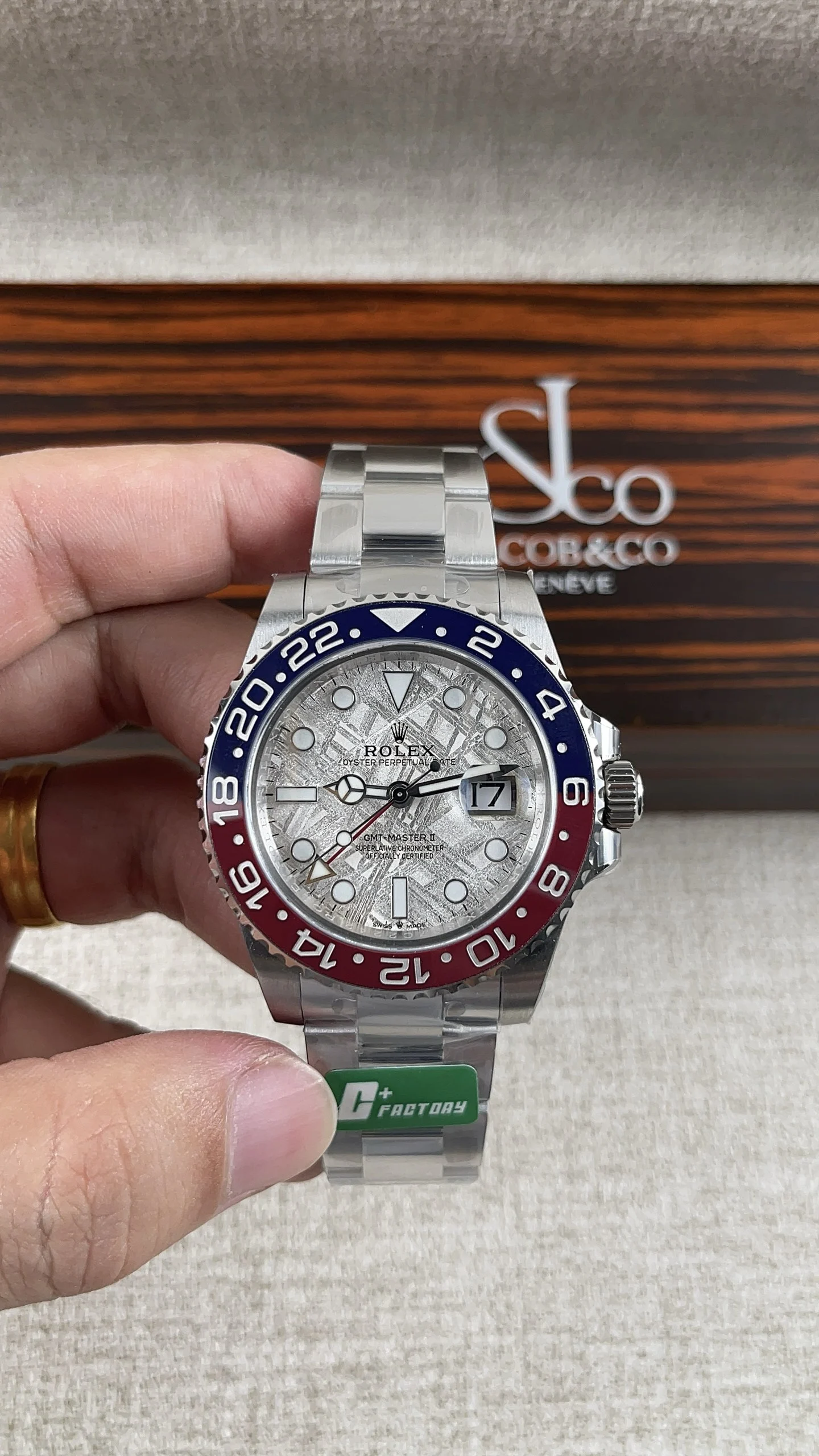 Rolex Coke — photographed off the sweep