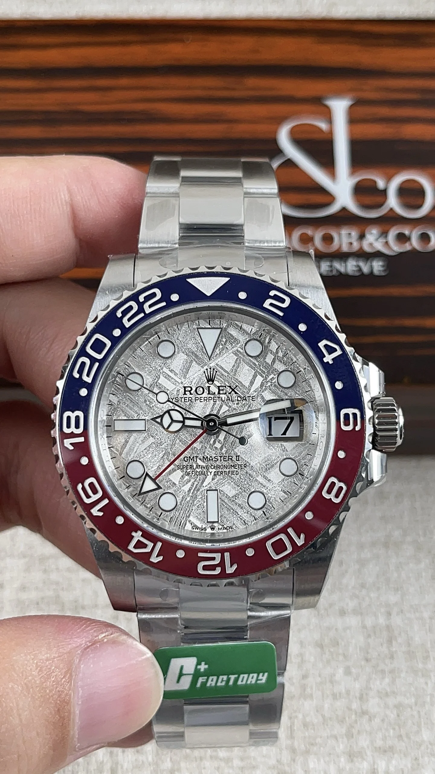 Rolex Coke — photographed off the sweep