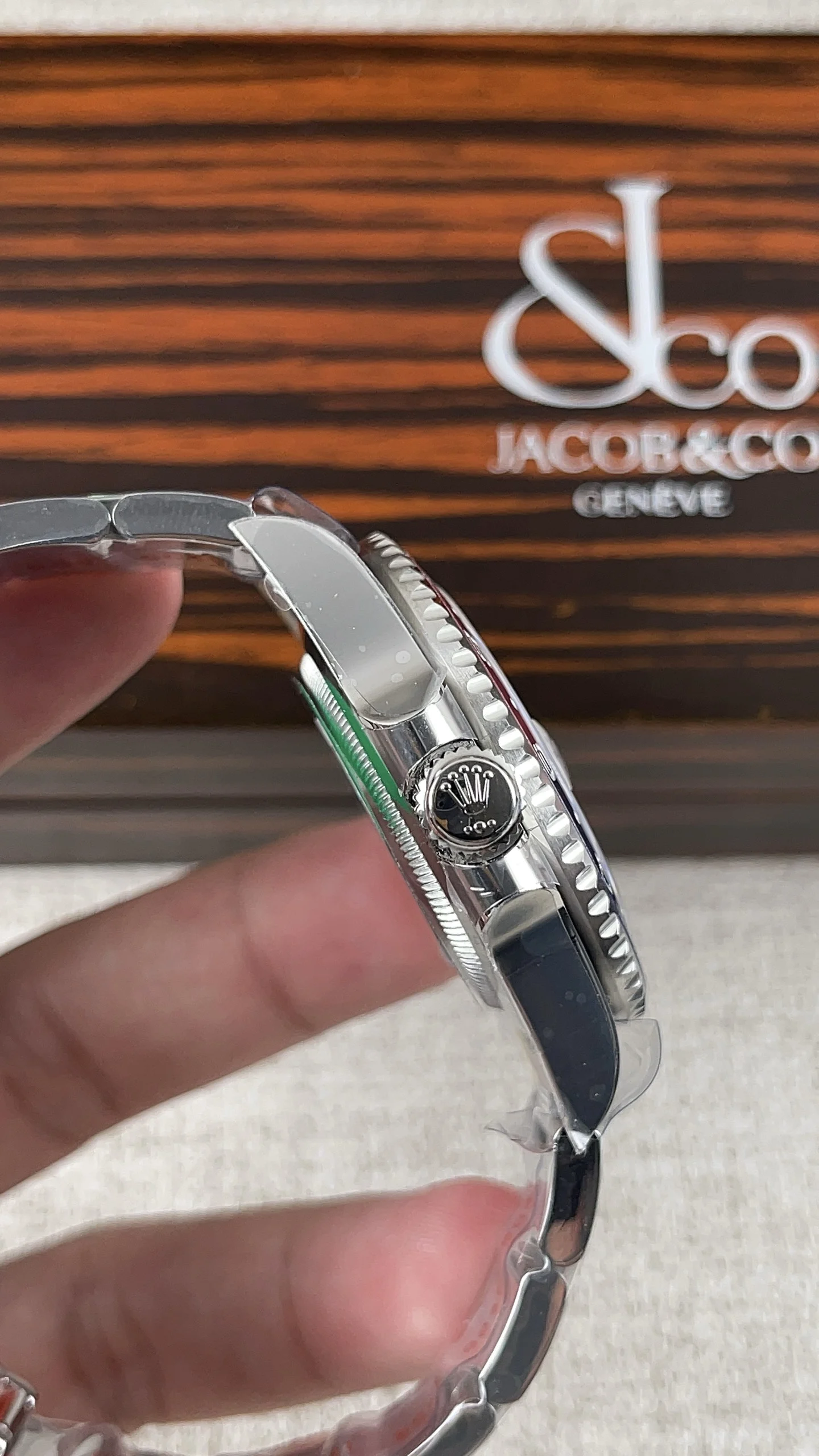 Rolex Coke — photographed off the sweep