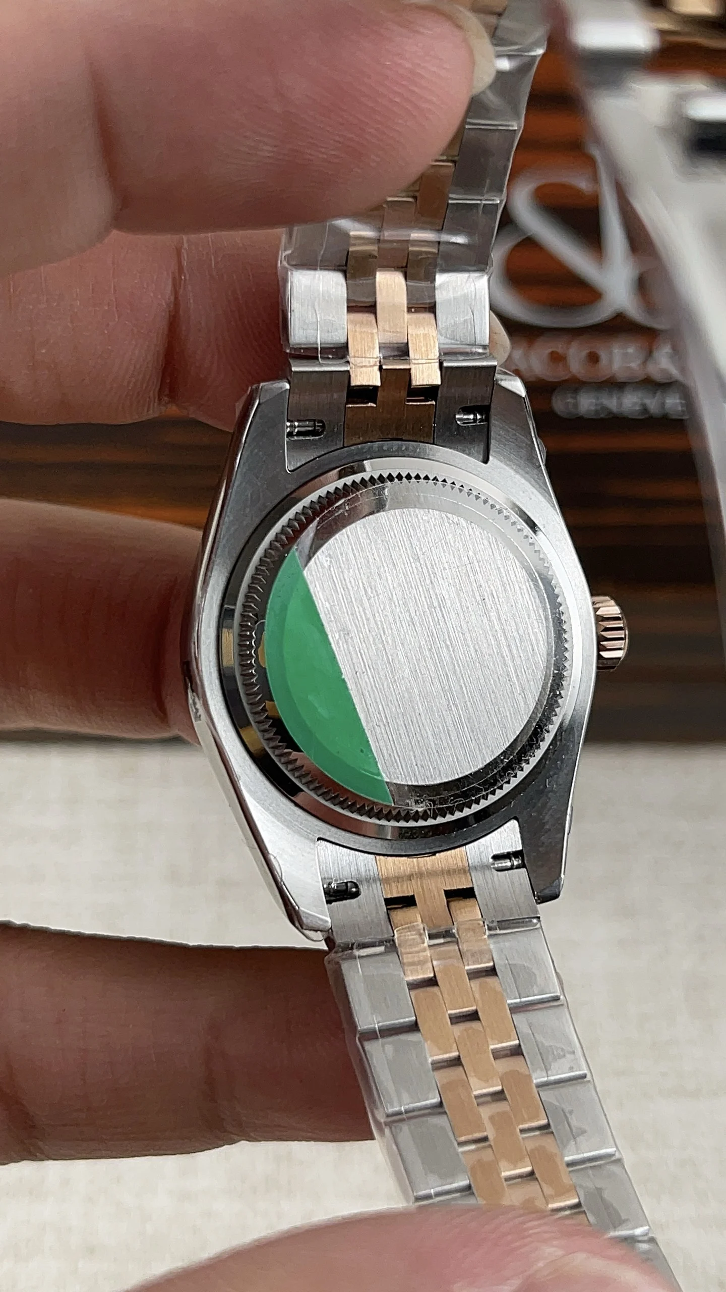 Rolex Datejust 28mm — photographed off the sweep