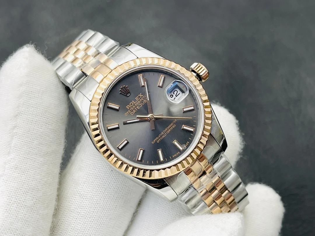 Rolex Datejust 28mm — photographed off the sweep