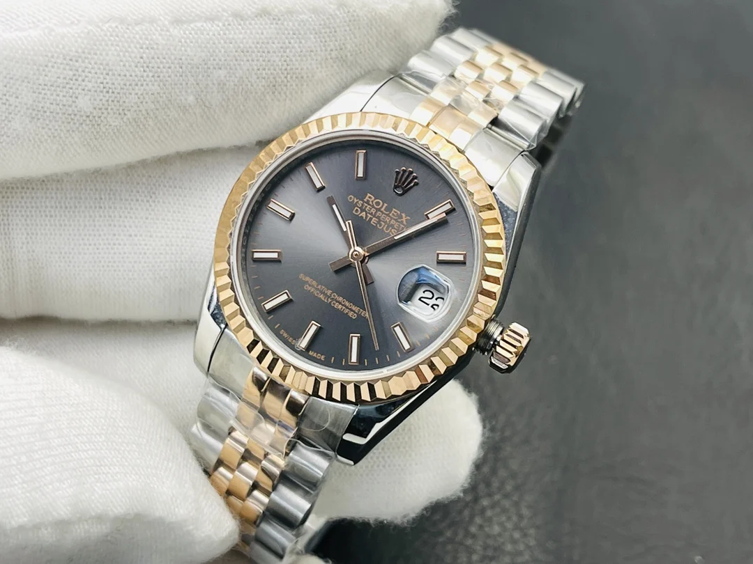 Rolex Datejust 28mm — photographed off the sweep