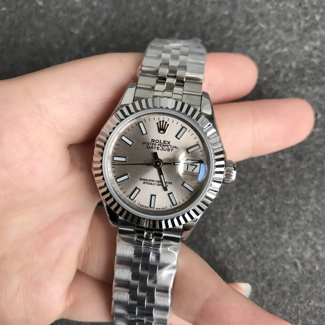 Rolex Datejust 28mm — photographed off the sweep