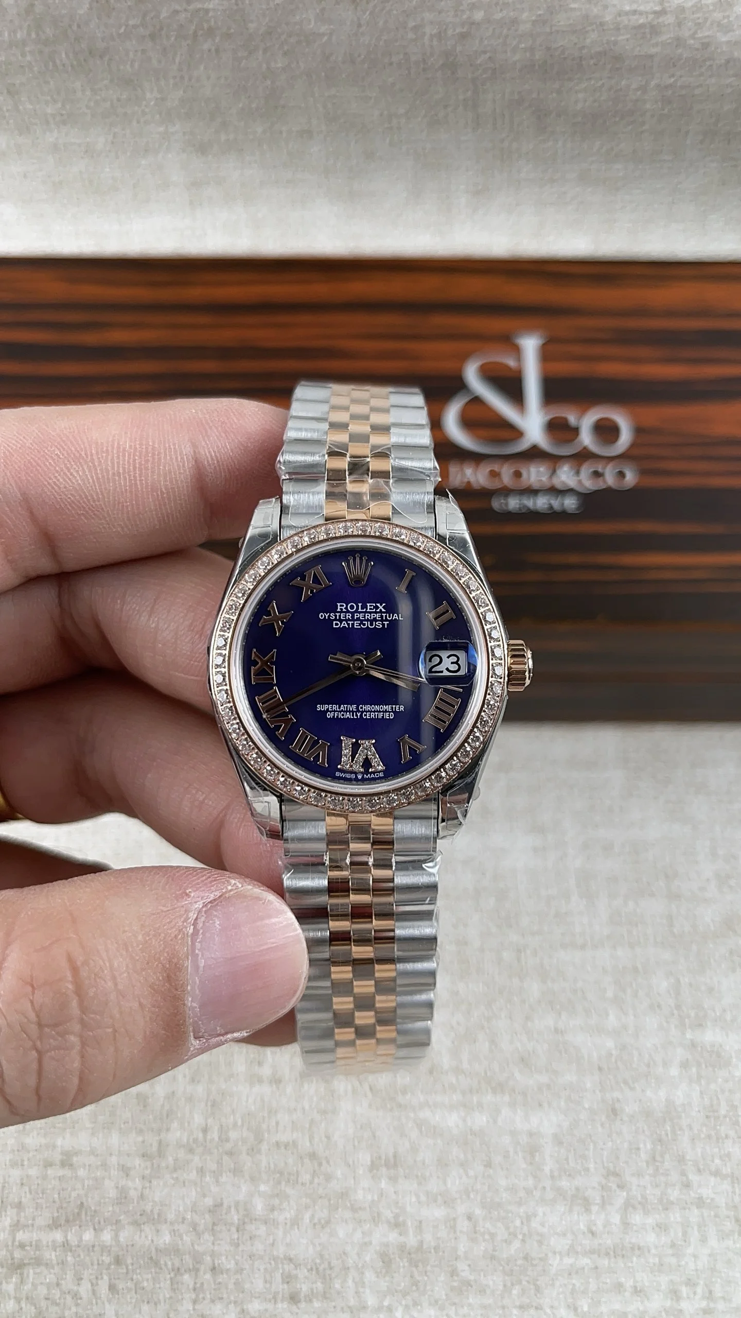 Rolex Datejust 31mm — photographed off the sweep