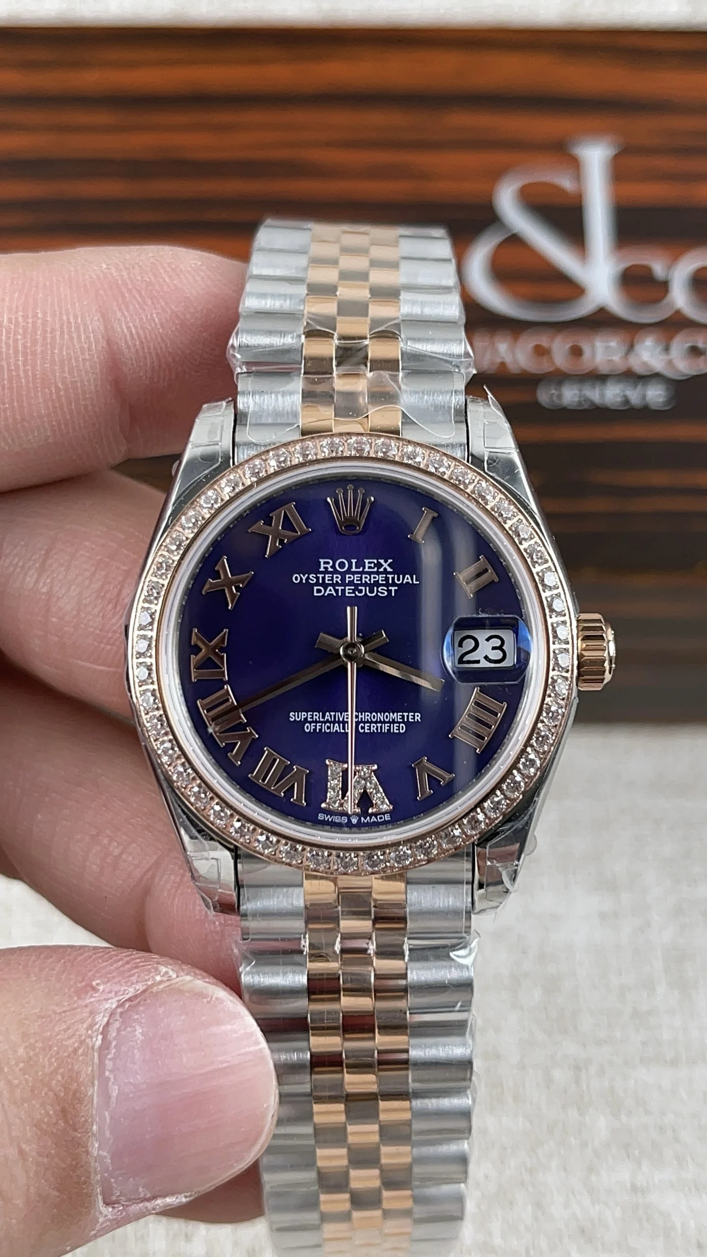 Rolex Datejust 31mm — photographed off the sweep