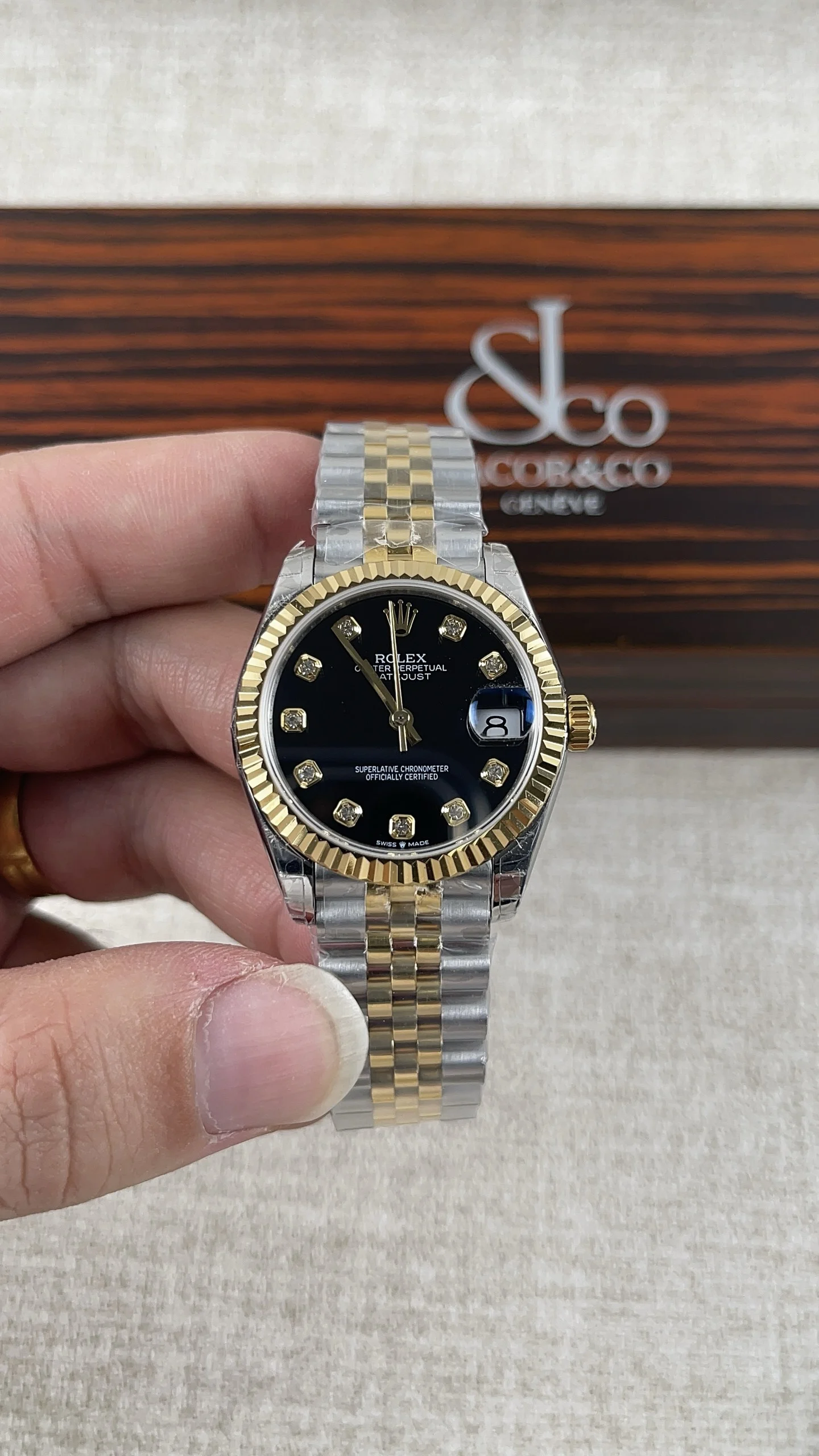 Rolex Datejust 31mm — photographed off the sweep