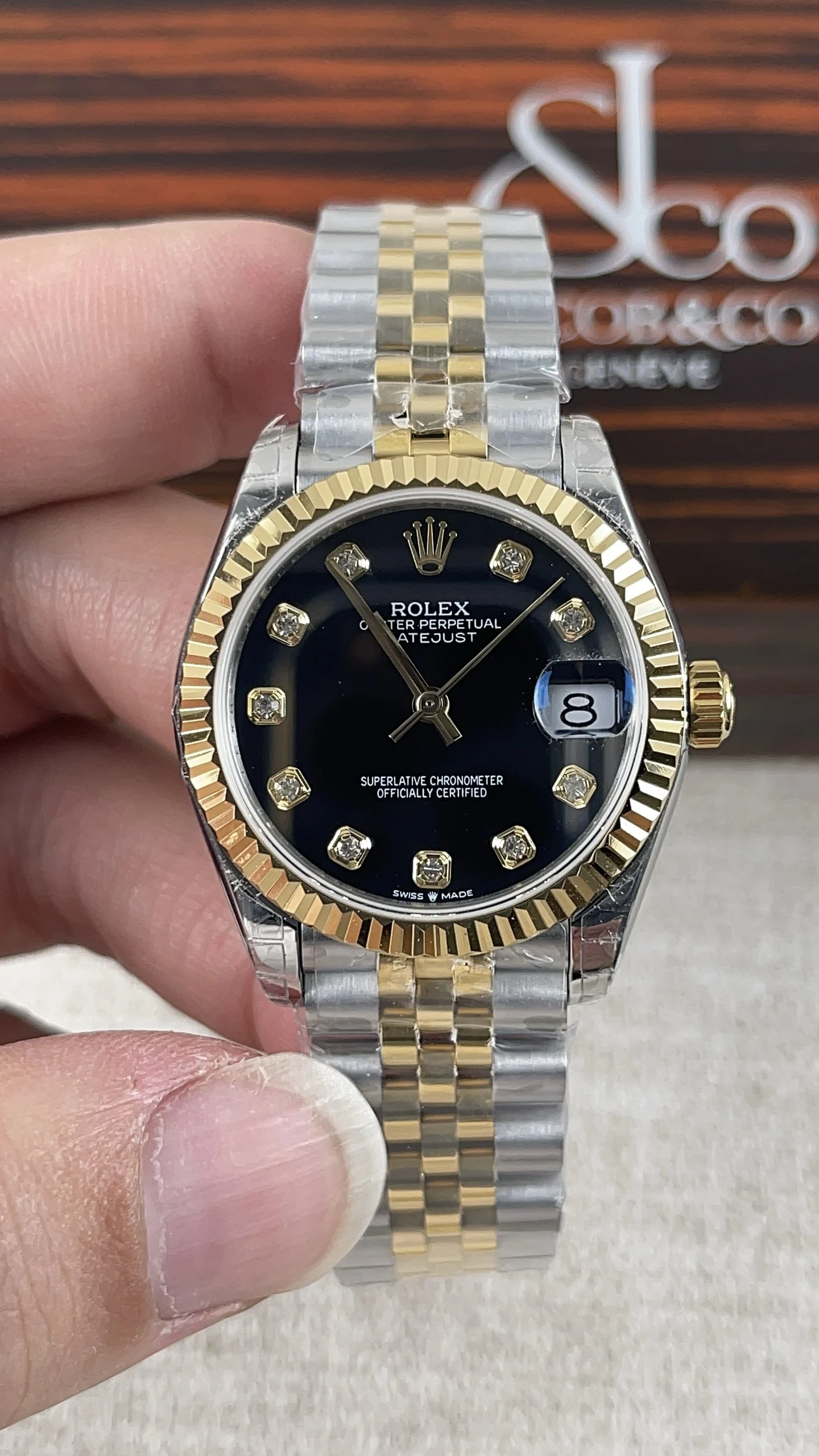 Rolex Datejust 31mm — photographed off the sweep