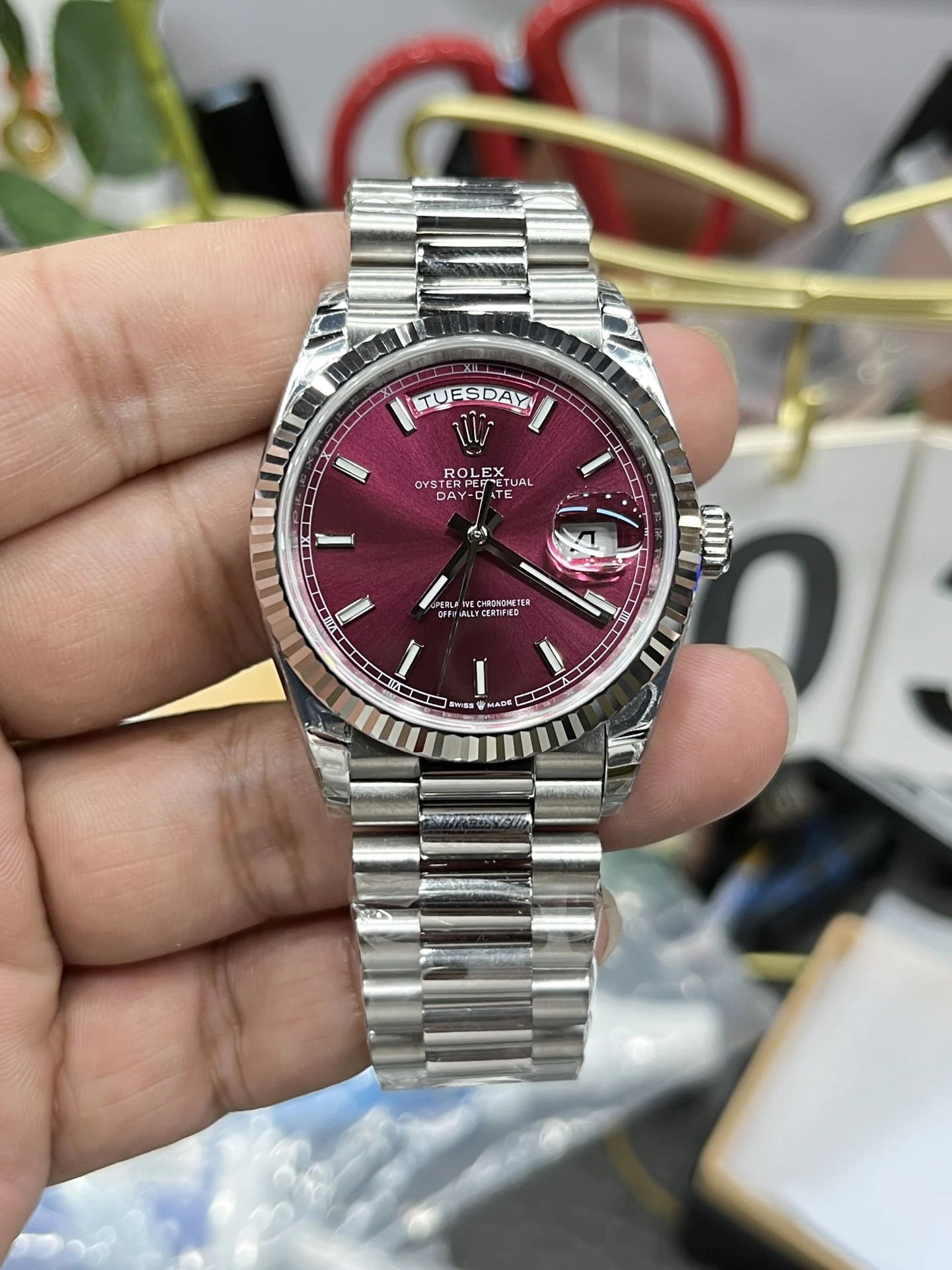 Rolex Datejust 36mm — photographed off the sweep
