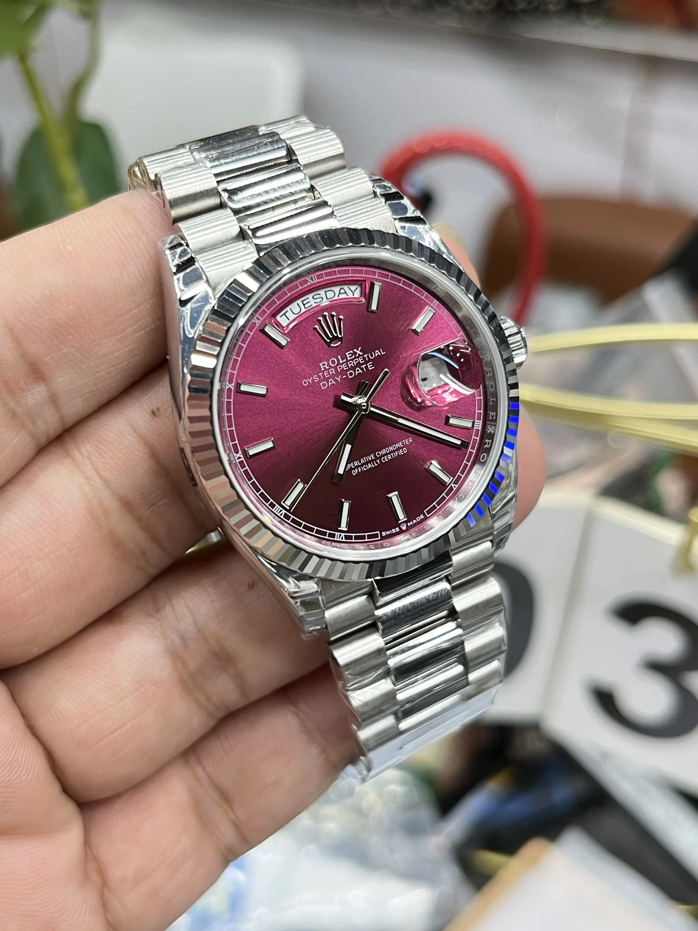 Rolex Datejust 36mm — photographed off the sweep