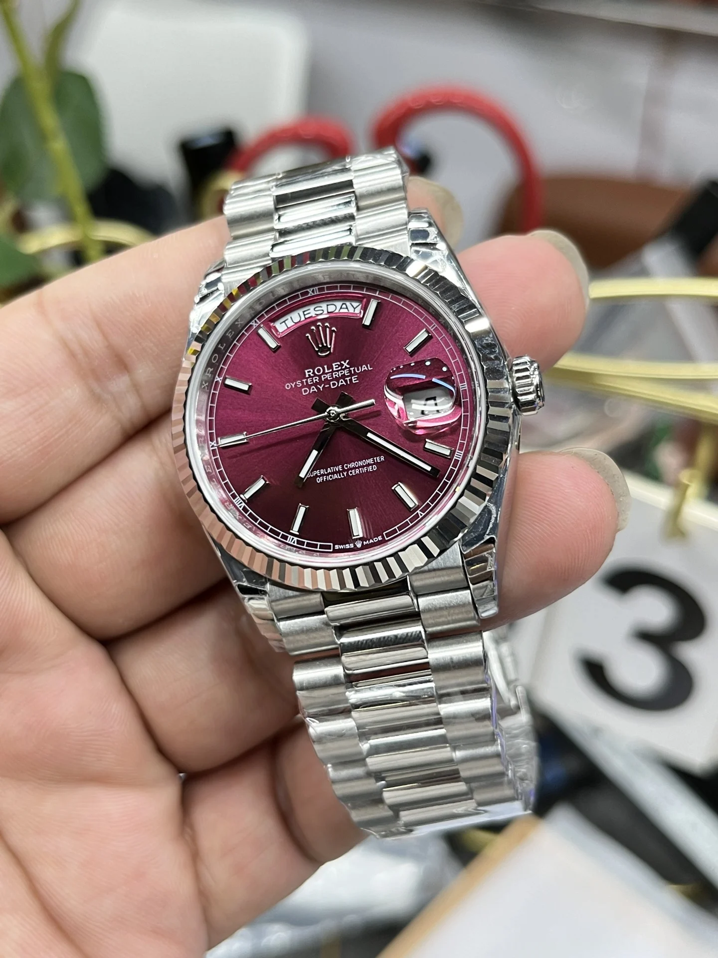 Rolex Datejust 36mm — photographed off the sweep
