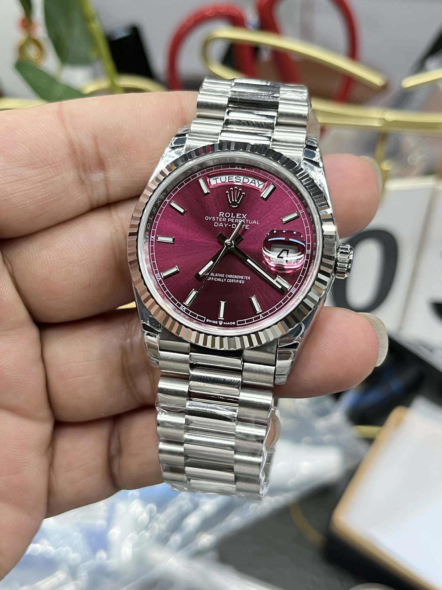 Rolex Datejust 36mm — photographed off the sweep