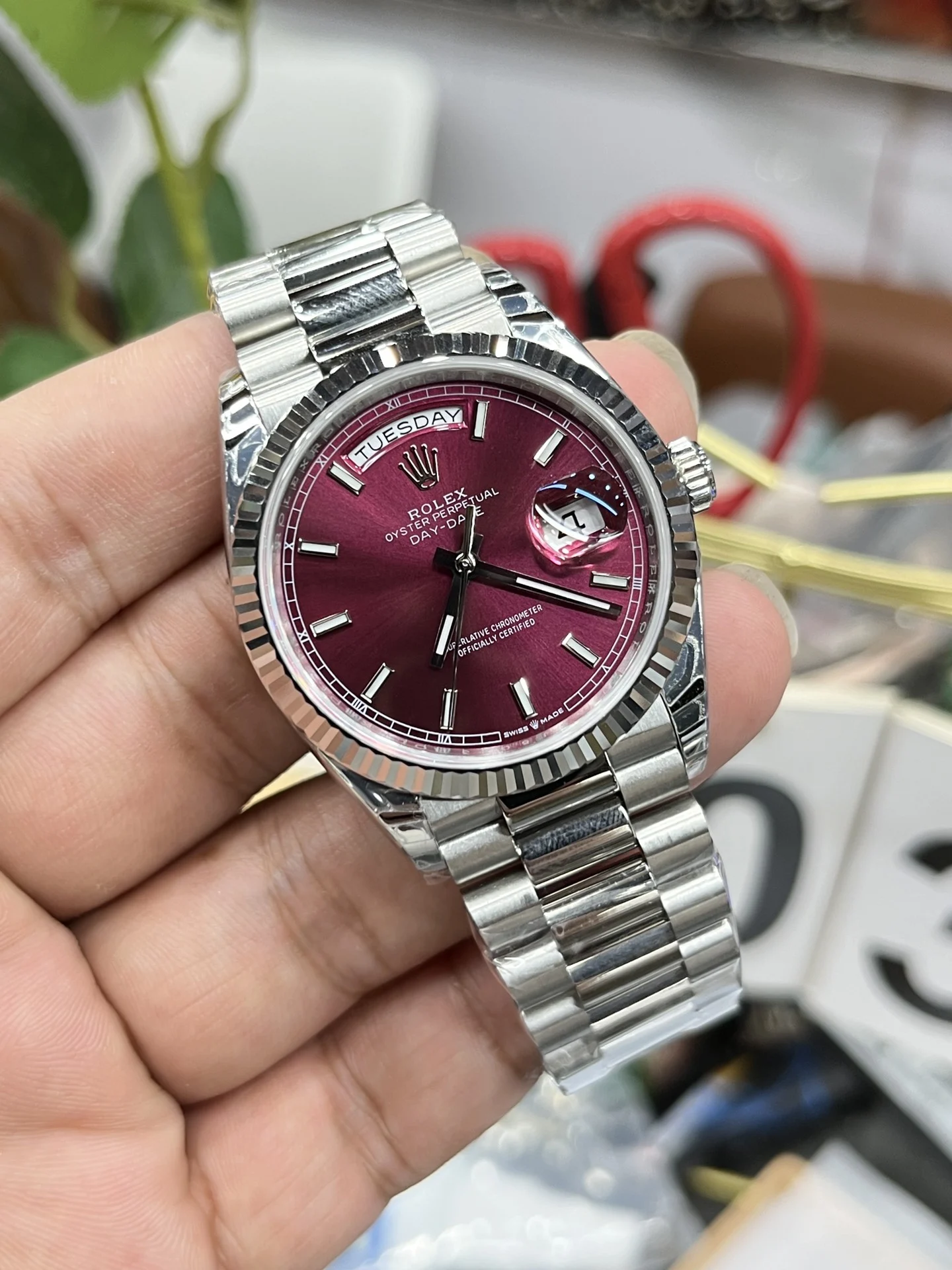 Rolex Datejust 36mm — photographed off the sweep