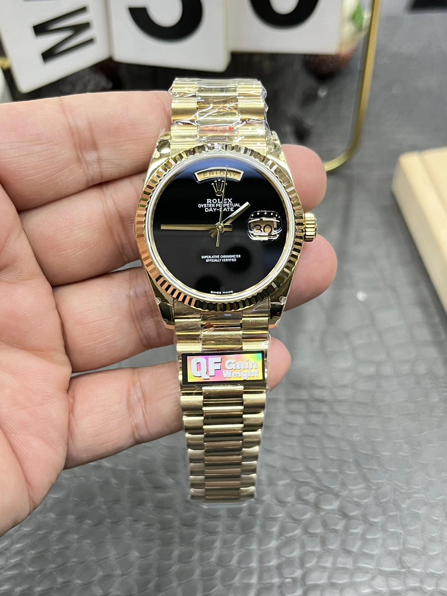 Rolex Datejust 36mm — photographed off the sweep