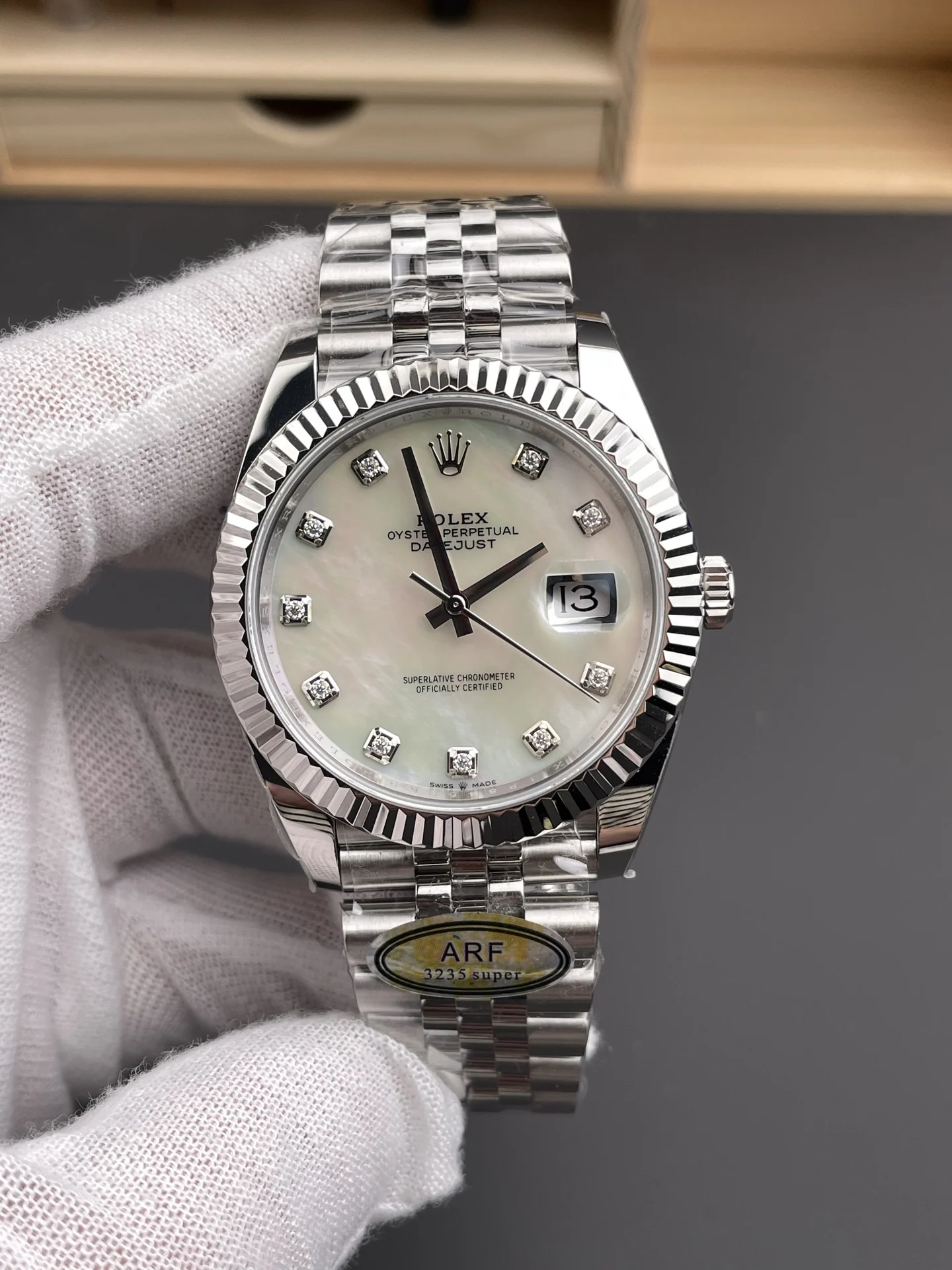 Rolex Datejust 41mm — photographed off the sweep