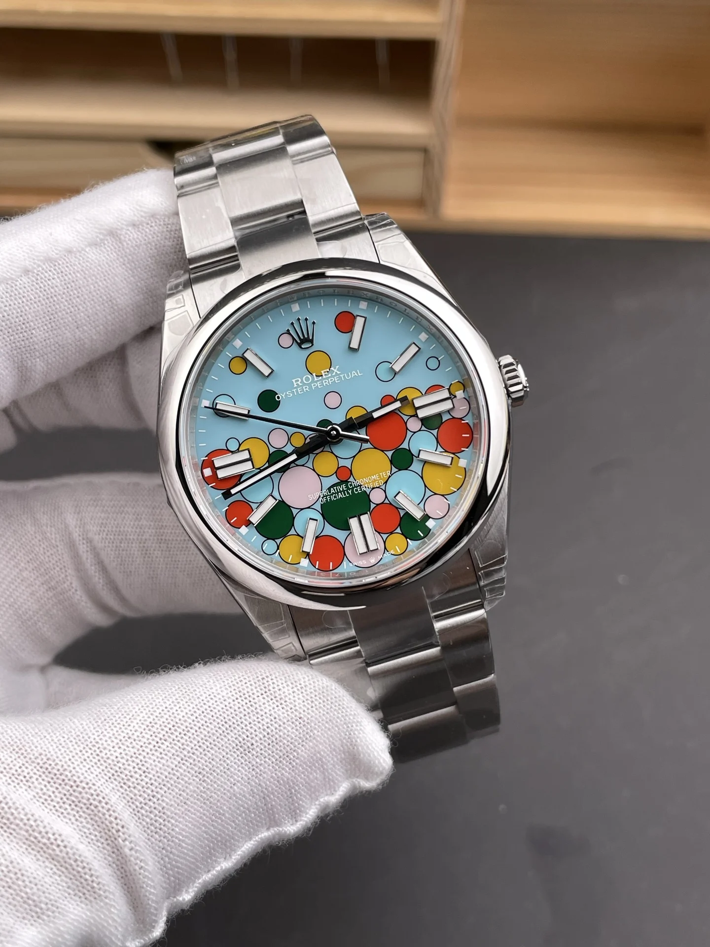 Rolex Datejust 41mm — photographed off the sweep