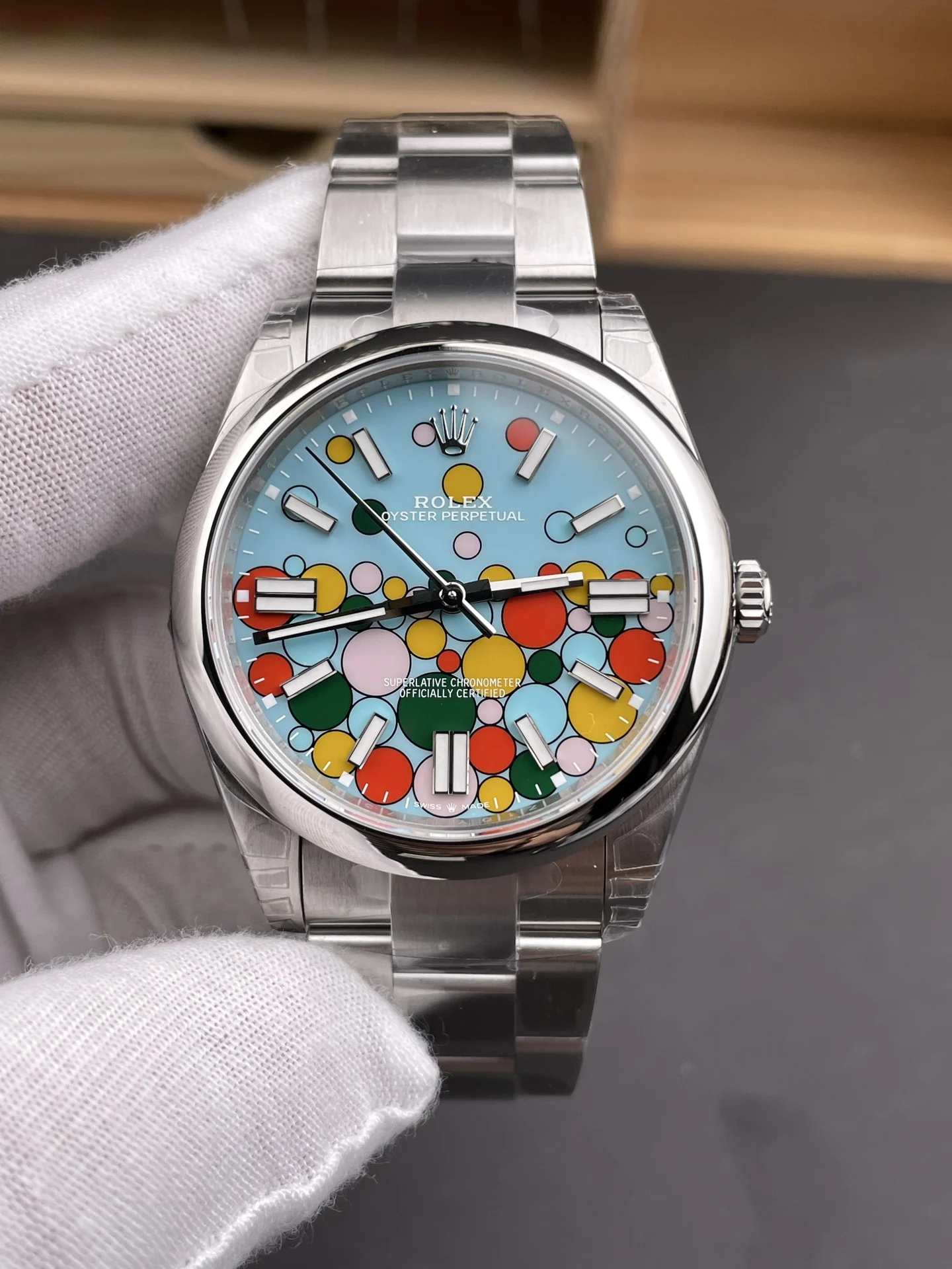 Rolex Datejust 41mm — photographed off the sweep