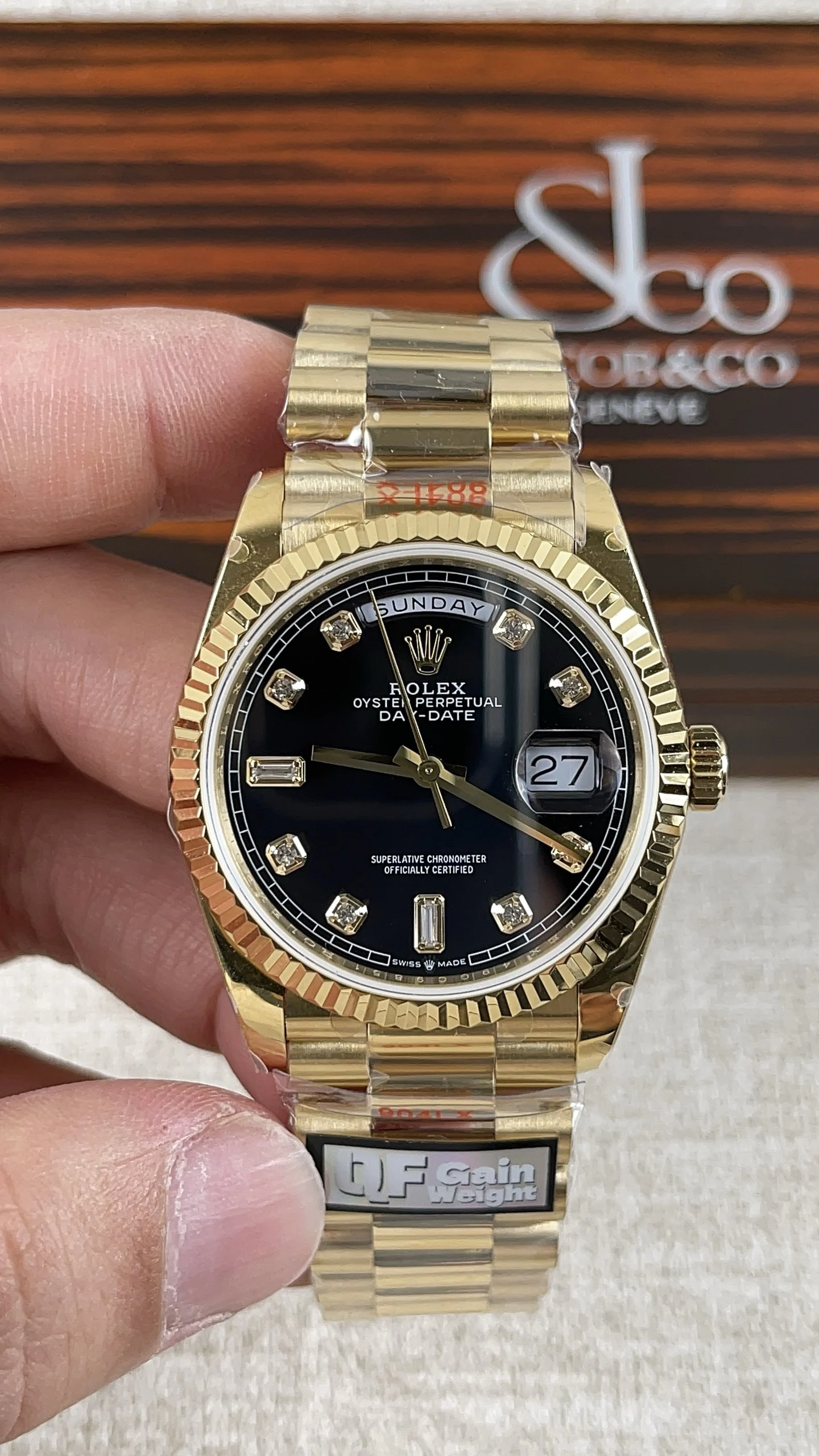Rolex Datejust Black Dial — photographed off the sweep